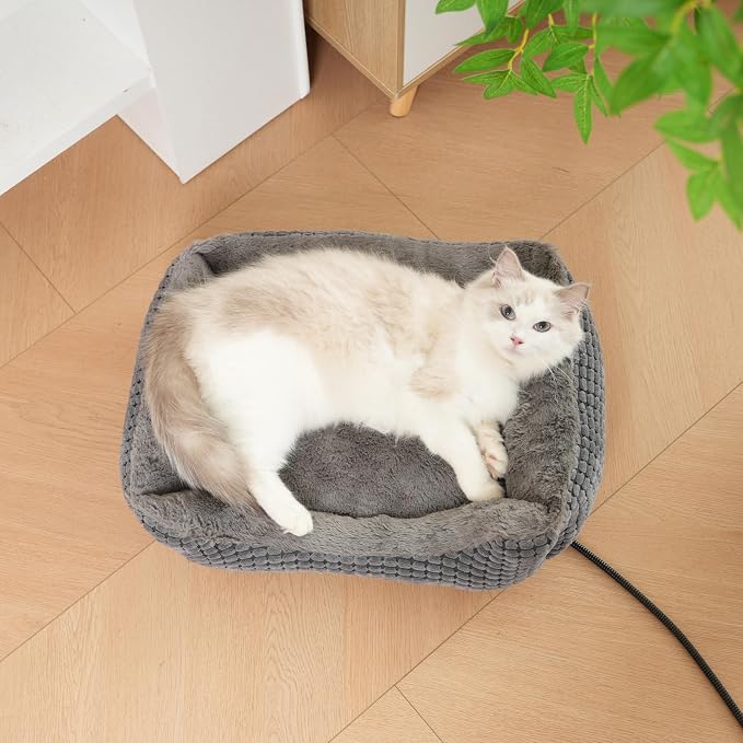 MARUNDA Heated Cats Bed for Indoor Use, Electric Heated Pets Heating for and - Image 3