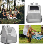 Texsens Pet Backpack Carrier for Small Cats Dogs | Ventilated Design, Safety - Image 7