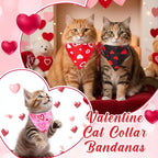 Sanwuta 10 Pcs Mother's Day Cat Collar Bandanas, Breakaway Adjustable Kitty - Image 2
