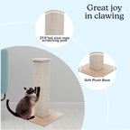 Cat Scratching Post with Carpeted Base - Image 2