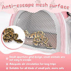 YUDODO Hamster Carrier Guinea Pig Carrier Bag Small Animal Sugar Glider Pouch - Image 4