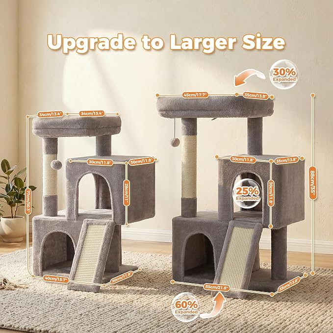 PAWZ Road Cat Tree, 35 Inches Cat Tower - Image 2