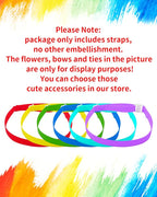 PET SHOW 100 Pack Dog Bow Tie Straps DIY Extension Strap - Image 2