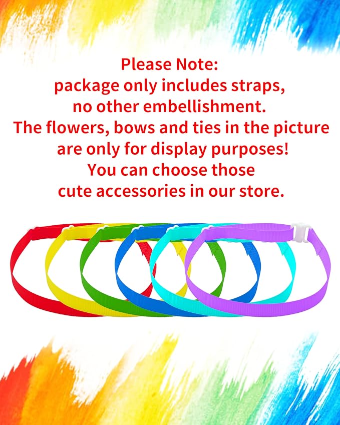 PET SHOW 150 Pack Dog Bow Tie Straps DIY Extension Strap - Image 2
