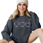 Custom Dog Mom Shirt for Women Pet Ears Sweatshirt - Image 2