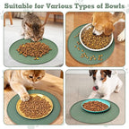 BNOSDM Silicone Cat Feeding Mat 2 Pack Dog Bowl Mats Pet Silicone Food Mat - Image 8