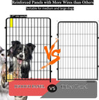 Portable Dog Fence Outdoor for Yard 36'' High, Dog Playpen - Image 4