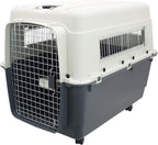 SportPet Designs Plastic Kennels Rolling Plastic Airline Approved Wire Door - Image 2