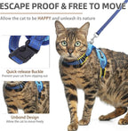 PUPTECK Cat Harness and Leash Set Escape Proof, Reflective Adjustable Soft Mesh - Image 3