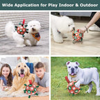 QDAN Christmas Dog Toys: Soccer Ball - Image 5