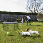 PETIME Foldable Metal Dog Exercise Pen/Pet Puppy Playpen Kennels Yard Fence - Image 6
