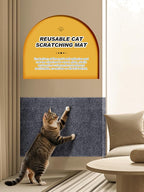 2PCS 39.4"x15.8" Cat Scratch Mat, Trimmable Self-Adhesive Carpet, DIY Climb Cat - Image 5