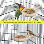 ASOCEA 2 Pack Bird Perch Feeding Cup, Bowls - Image 7