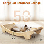 Ordora Extra Large Cat Scratcher: 31.5 inch Cat Scratch Pad&Bed Lounge - Image 2