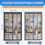 Upgraded PET Mesh Magnetic Screen Door Stronger Than Fiberglass and Polyester - Image 2