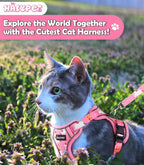 Halypet Cat Harness and Leash Set Cute Escape Proof Vest Harness - Image 2