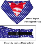 ADOGGYGO American Flag Dog Tuxedo Bandana - Image 5