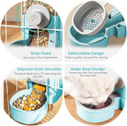 GPY Automatic Hanging Gravity Pet Feeder and Water Dispenser Set ，Automatic - Image 5
