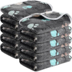 Tegeme 8 Pcs Fleece Dog Blankets by Tegeme