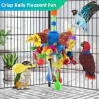 KATUMO Parrot Toys, Parakeet Foraging Shredder Hanging Toys Bird Ball Treats - Image 4