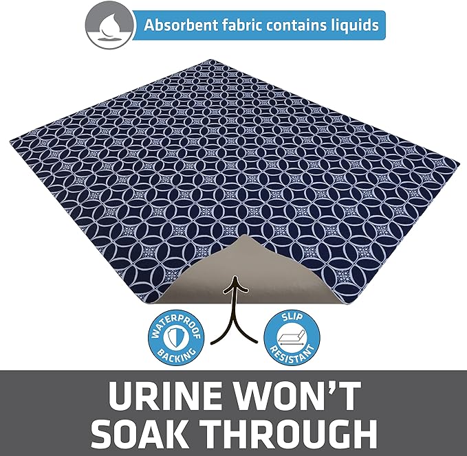 Drymate Cat Litter Box Mat, Litter Trapping Mat, Waterproof, Urine-Proof - Image 3