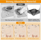 Pet Feeding Mat, Pet Photo Absorbent Dog Cat Food Mat Dog Mat - Image 3