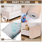 Cat Scratch Furniture Protector, 78.7"x15.8" Cat Scratching Mat, Trimmable - Image 6