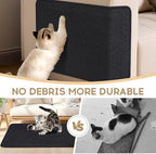 Black Cat Scratching Mat Sisal, 2 Packs Sisal Fabric Large Cat Scratching Pad - Image 5