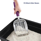 WePet Cat Litter Scoop, Aluminum Alloy Sifter, Kitty Metal Scooper, Deep Shovel - Image 6