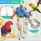 KATUMO Bird Toys, Parrot Pull Spoons Colorful Acrylic Stick Toys Bird Chew Toys - Image 5