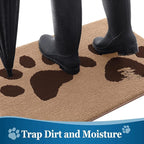 Buganda Dog Door Mat for Muddy Paws, Absorbent Dirt Trapper Washable Indoor - Image 3