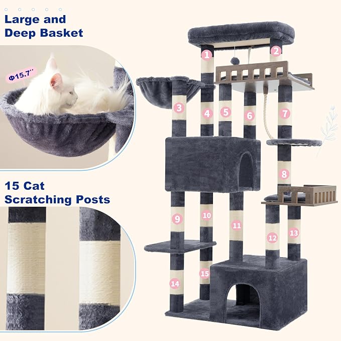 Maine Coon Cat Tree, Heavy Duty Cat Tree - Image 6