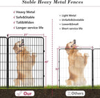 Dog Playpen 40 inch 24 Panels Indoor Outdoor Dog Pen - Image 7