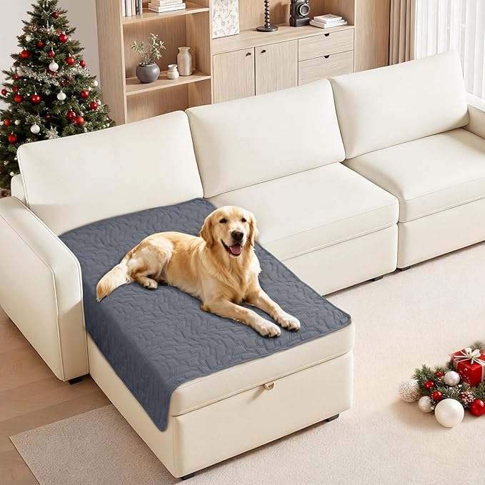 Waterproof Dog Bed Cover, Non-Slip Dog Blanket by CYCMACOHOME