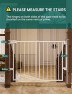 Babelio 29.7-46.5" No Bottom Bar Baby/Dog Gate - Image 5