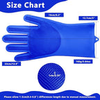Pet Grooming Gloves—Heat Resistant Dog Washing Gloves - Image 2