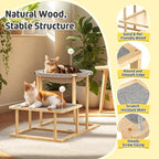 Pawaboo Elevated Cat Hammock Bed, 2-Tier Cats Bed - Image 5