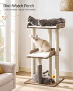 FourFurPets 43.7" Cat Tree, Modern Cat Tree Tower, Cat Tower - Image 2