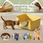 2 Pack Low Entry Small Litter Box - Image 2