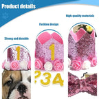 Pet Birthday Hat, Dog Birthday Crown Hat and Bowtie - Image 3