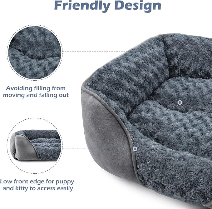 INVENHO Dog Bed Medium Size Dog, Orthopedic Warming Soft Calming Sleeping Puppy - Image 5