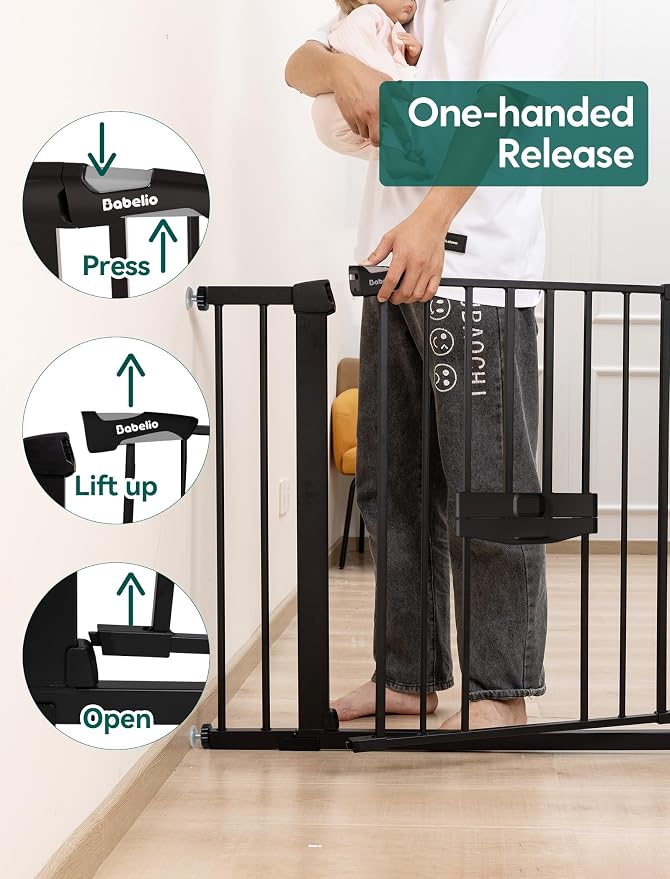 BABELIO 29-48" Extra Wide Baby Gate - Image 5