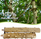 BNOSDM Natural Wood Bird Ladder Perch 6Pcs Parrot Stand Branches Climbing - Image 4