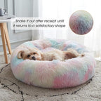 WESTERN HOME WH Calming Dog & Cat Donut Cuddler, Anti-Anxiety Warming Cozy Soft - Image 2