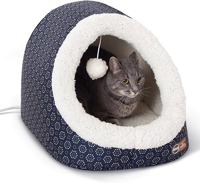K&H Pet Products Thermo-Pet Cave Heated Cat Bed by KHPetProducts