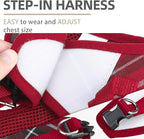 PUPTECK Adjustable Dog Harness Collar and Leash Set Step in No Pull Pet Harness - Image 3