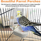 PINVNBY 8 PCS Bird Perch Bird Beak Grinding Stone Calcium Mineral Parrot Perch - Image 7