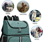BAGLHER Pet Travel Bag, Double-Layer Pet Supplies Backpack, Pet Travel Backpack - Image 8