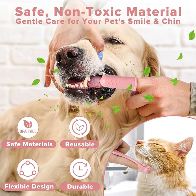 6PCS Pet Grooming Kit for Dogs, Cats and Horses | Dog Washing Gloves | Dog Bath - Image 6
