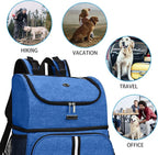BAGLHER Pet Travel Bag, Double-Layer Pet Supplies Backpack, Pet Travel Backpack - Image 8